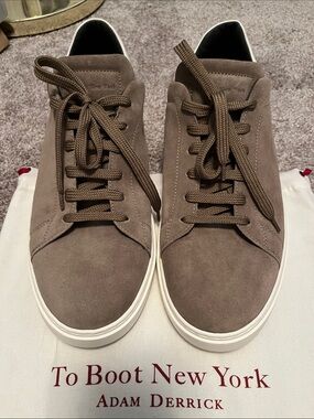 To Boot New York Adam Derrick tan suede sneakers